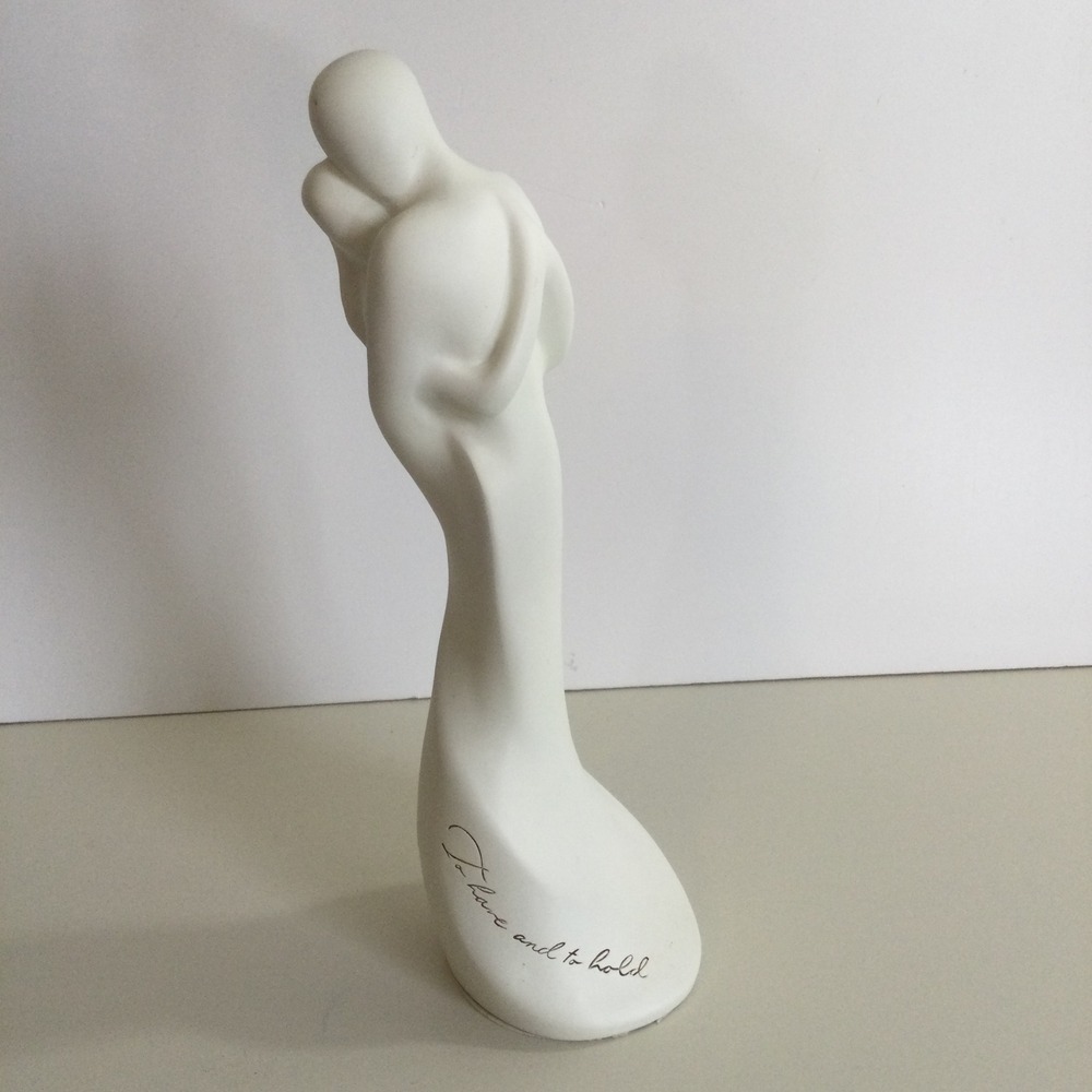 Hallmark To Have and to Hold Figurine White Minimalist Couple Sculpture 1WEH4519